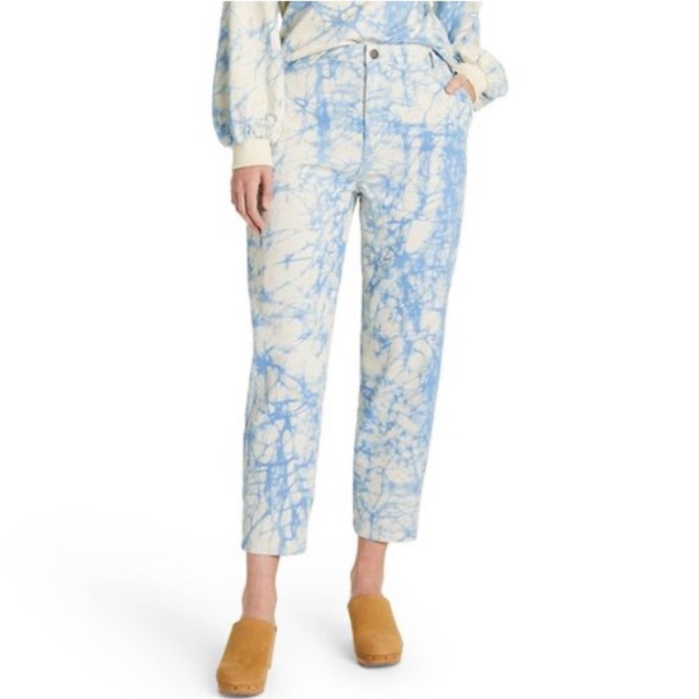 Rachel Comey x Target High Rise Marble Print Tapered Leg Jeans 4 w/measurements